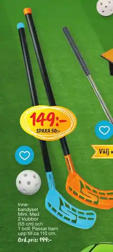 Leklust Inne- bandyset Mini erbjuda