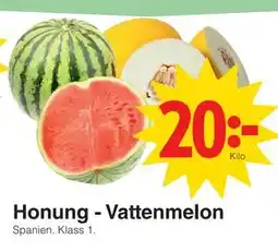 Matöppet Honung - Vattenmelon erbjuda