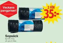 Matöppet Sopsäck erbjuda
