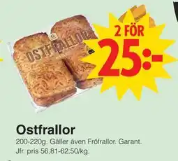 Matöppet Ostfrallor erbjuda