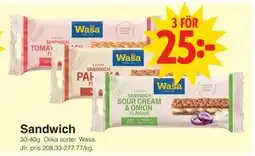 Matöppet Sandwich erbjuda