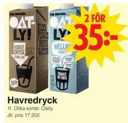 Matöppet Havredryck erbjuda