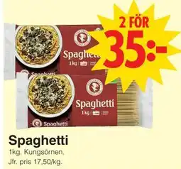 Matöppet Spaghetti erbjuda