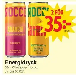 Matöppet Energidryck erbjuda