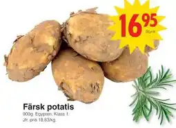 Matöppet Färsk potatis erbjuda