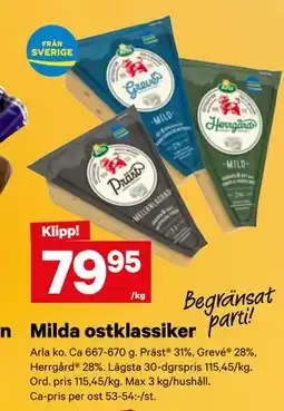 City Gross Milda ostklassiker erbjuda