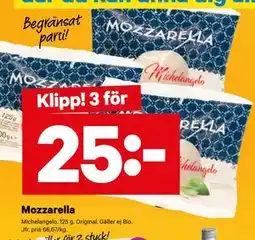 City Gross Mozzarella erbjuda