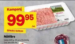 City Gross Nötfärs erbjuda