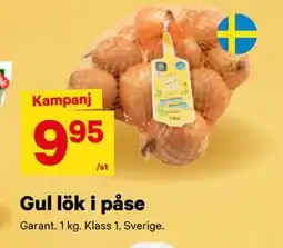 City Gross Gul lök i påse erbjuda