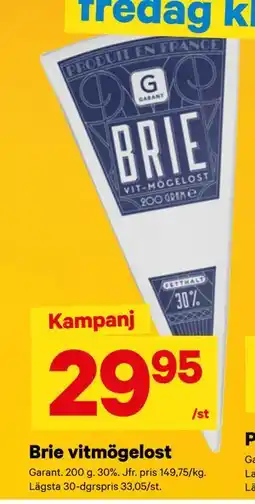 City Gross Brie vitmögelost erbjuda