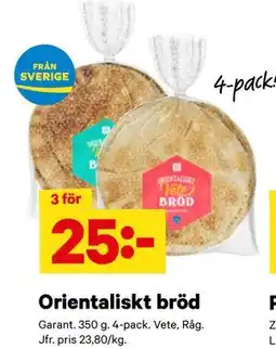 City Gross Orientaliskt bröd erbjuda