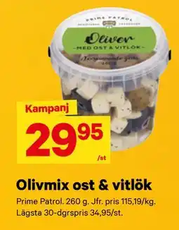 City Gross Olivmix ost & vitlök erbjuda