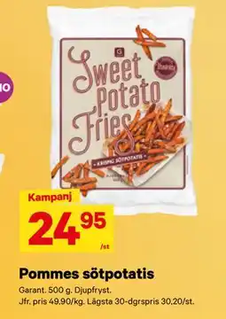 City Gross Pommes sötpotatis erbjuda