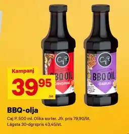 City Gross BBQ-olja erbjuda