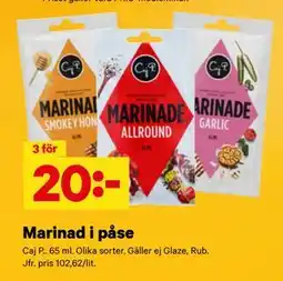City Gross Marinad i påse erbjuda