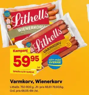 City Gross Varmkorv, Wienerkorv erbjuda