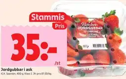 ICA Kvantum ICA Jordgubbar i ask erbjuda