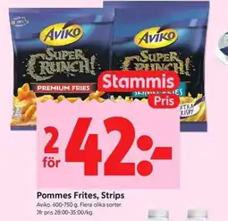 ICA Kvantum Aviko Pommes Frites, Strips erbjuda