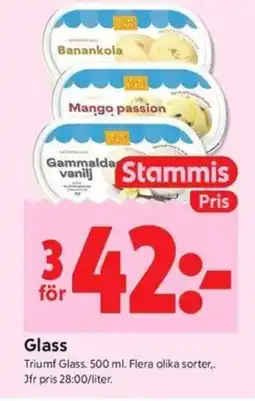 ICA Kvantum Triumf Glass erbjuda
