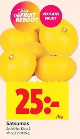 ICA Kvantum Satsumas erbjuda