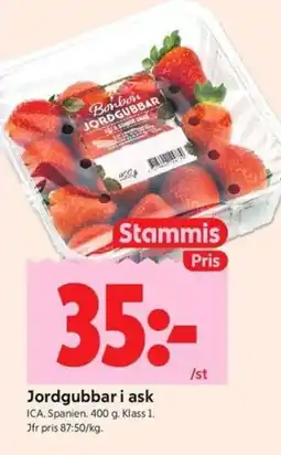 ICA Kvantum ICA Jordgubbar i ask erbjuda