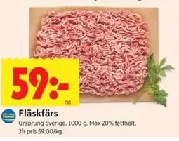 ICA Kvantum Fläskfärs erbjuda