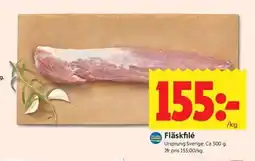 ICA Kvantum Fläskfilé erbjuda