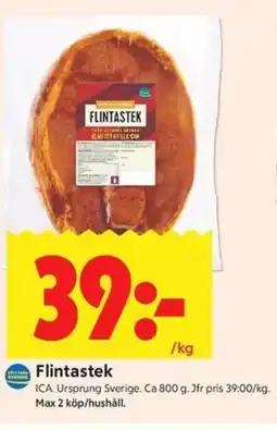 ICA Kvantum ICA Flintastek erbjuda