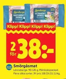 ICA Kvantum Lönneberga Smörgåsmat erbjuda