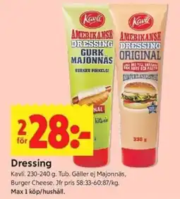 ICA Kvantum Kavli Dressing erbjuda