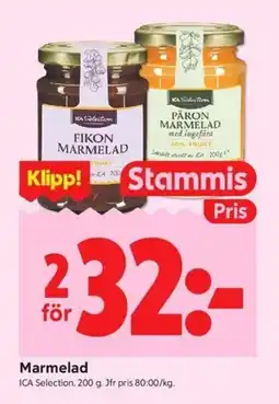 ICA Kvantum ICA Selection Marmelad erbjuda