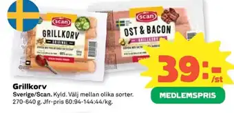Coop Scan Grillkorv erbjuda