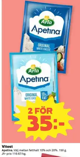 Coop Arla Apetina erbjuda