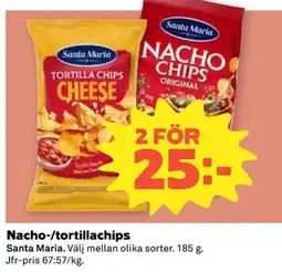 Coop Santa Maria Nacho-/tortillachips erbjuda