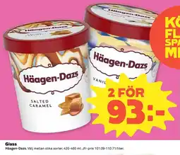 Coop Häagen-Dazs Glass erbjuda