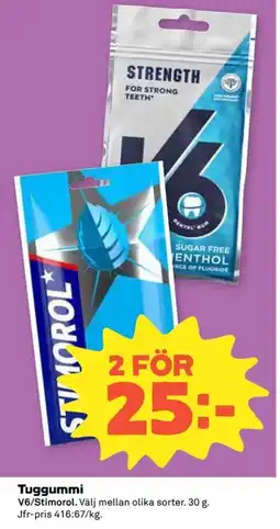 Coop V6/Stimorol Tuggummi erbjuda