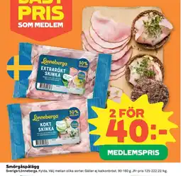 Coop Lönneberga Smörgåspålägg erbjuda