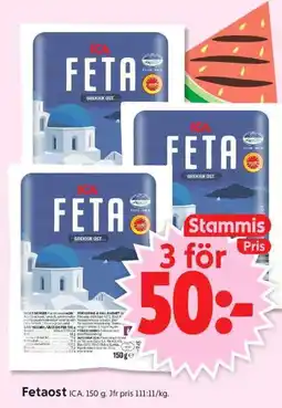 ICA Supermarket ICA Fetaost erbjuda
