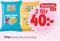 ICA Supermarket Redhead Chips erbjuda