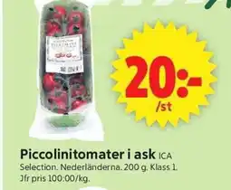 ICA Supermarket Piccolinitomater i ask erbjuda