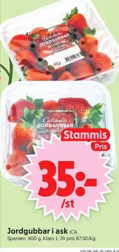 ICA Supermarket ICA Jordgubbar i ask erbjuda