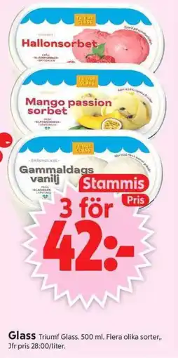 ICA Supermarket Triumf Glass erbjuda
