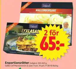 ICA Supermarket Dafgård Enportionsrätter erbjuda