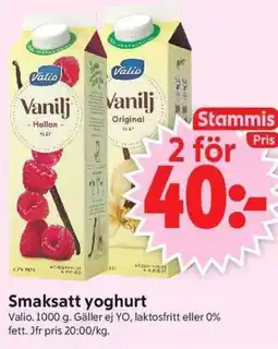 ICA Supermarket Valio Smaksatt yoghurt erbjuda
