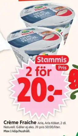 ICA Supermarket Arla Köket Crème Fraiche erbjuda