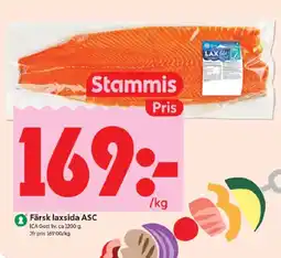 ICA Kvantum ICA Färsk laxsida ASC erbjuda