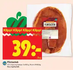 ICA Kvantum ICA Flintastek erbjuda