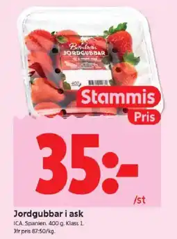 ICA Kvantum ICA Jordgubbar i ask erbjuda