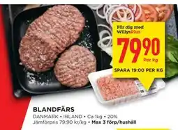 Willys BLANDFÄRS, Medlemspris erbjuda