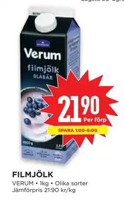 Willys FILMJÖLK erbjuda